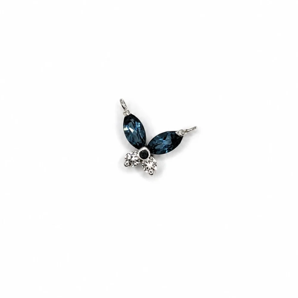 IMG_20260813_091217 Blue Topaz & American Diamond Butterfly 925 Sterling Silver Pendant