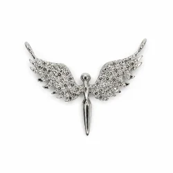IMG_20260813_091257 925 Sterling Silver American Diamond Angel Wings Pendant